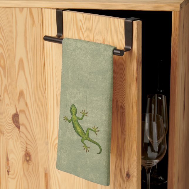 Gecko  tea towel (Thirds Fold)
