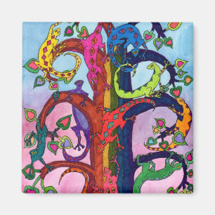 Gecko Tree of Life Magnet
