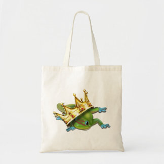 Gecko with crown tote bag