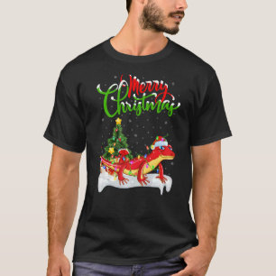 Gecko  Xmas Decorations Santa Gecko Christmas T-Shirt