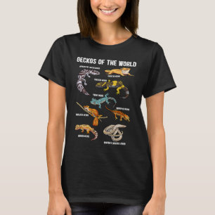 Geckos Animals of the World Crested Leopard Gecko T-Shirt