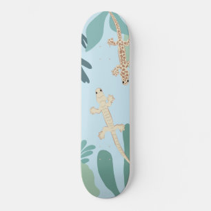 Geckos in the Jungle #2 #decor #art Skateboard