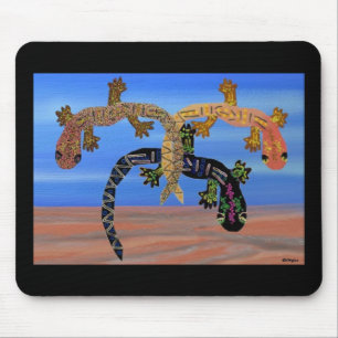 Geckos in the Valley of Fire Mouse Mat