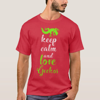 Geckos Lizards Animal Reptile Lovers retro T-Shirt