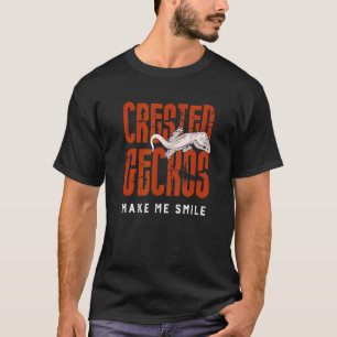 Geckos Make Me Smile Exotic Lizard Reptiles T-Shirt