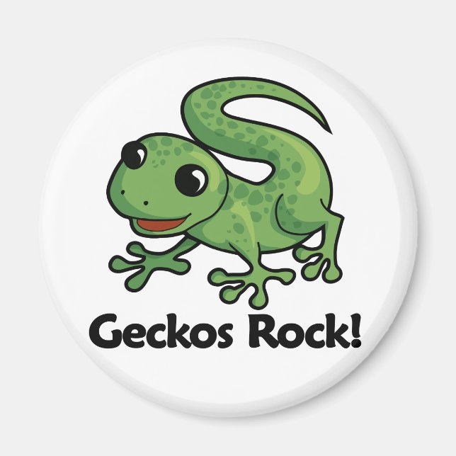 Geckos Rock! Magnet (Front)