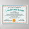 GED General High School Equivalency Diploma Copy