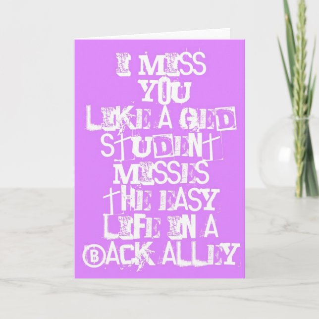 GED Student Greeting card (Front)
