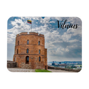 Gediminas tower in Vilnius, Lithuania Magnet
