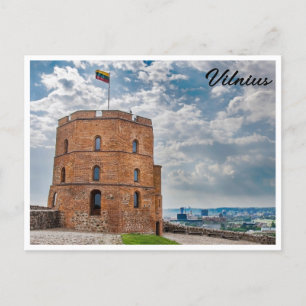 Gediminas tower in Vilnius, Lithuania Postcard