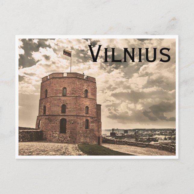 Gediminas tower of Vilnius Postcard (Front)
