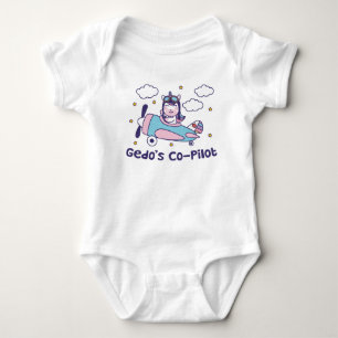 Gedo's Co-Pilot - Unicorn Aeroplane Baby Bodysuit