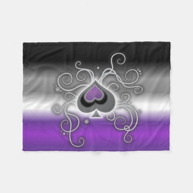 Geebot's ace colours cosy pride flag fleece blanket (Front (Horizontal))