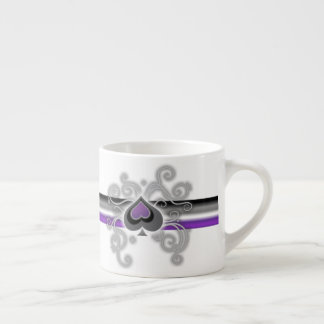 Geebot's ace pride spade logo white espresso cup