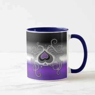 Geebot's ace spade logo pride flag mug