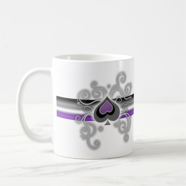 Geebot's aces colour ace spade logo pride flag mug (Left)