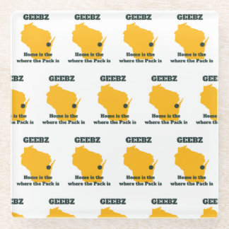 Geebz Green Bay Glass Coaster! Glass Coaster