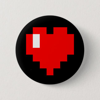 Geek <3 6 cm round badge