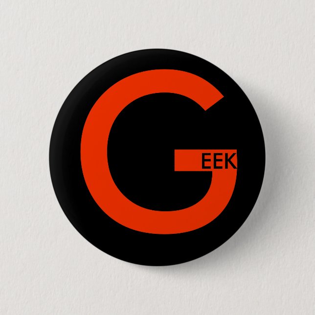 GEEK 6 CM ROUND BADGE (Front)