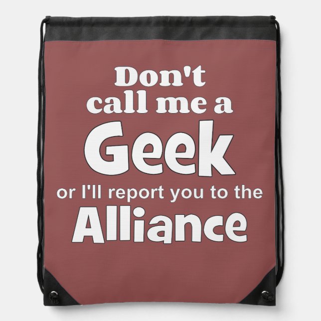 Geek Alliance wf Drawstring Bag (Front)