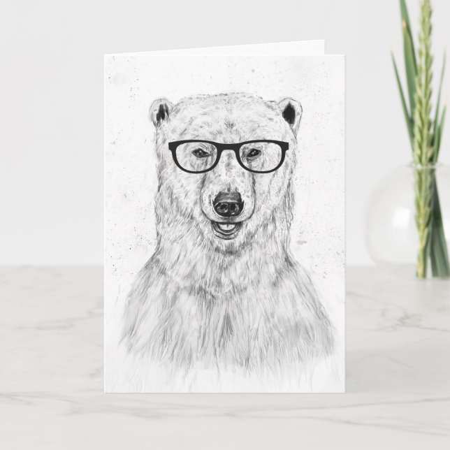 Geek bear card (Front)