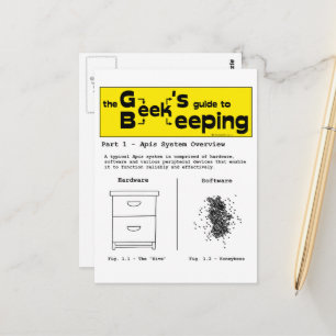 Geek Beekeeping (System Overview) - Postcard