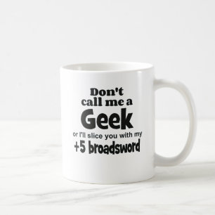 Geek broadsword coffee mug