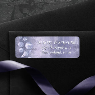 Geek Chic   Dusty Lavender Purple Planets Address