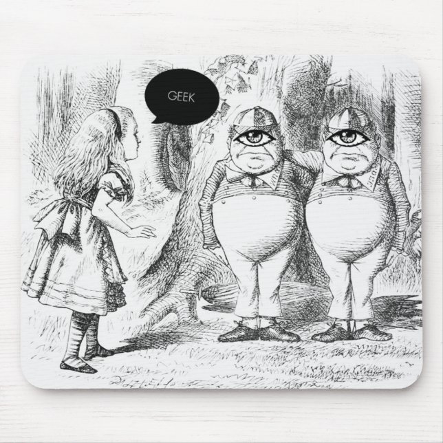GEEK CLOTHING/alice geek mousepad (Front)