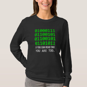 Geek Computer Binary Code Software Developer T-Shirt