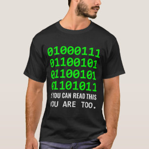 Geek Computer Binary Code Software Developer T-Shirt