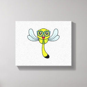 Geek Dragonfly Canvas Print