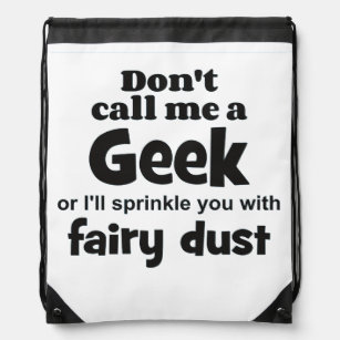 Geek fairy dust bf drawstring bag