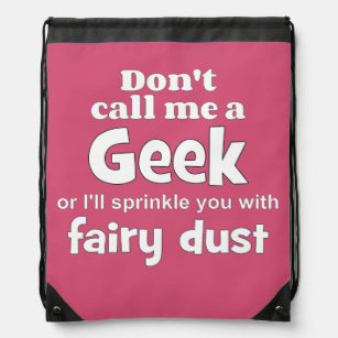 Geek fairy dust wf drawstring bag