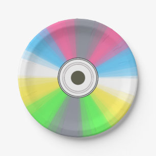 Geek Fake CD Paper Plate