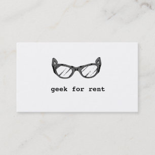 Geek For Rent, Web Developer Business Card