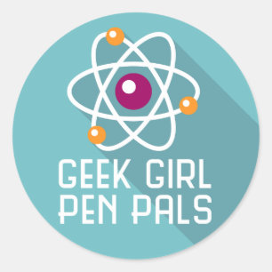 Geek Girl Pen Pals "Atom" Sticker