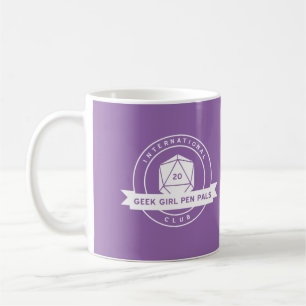 Geek Girl Pen Pals Purple Mug