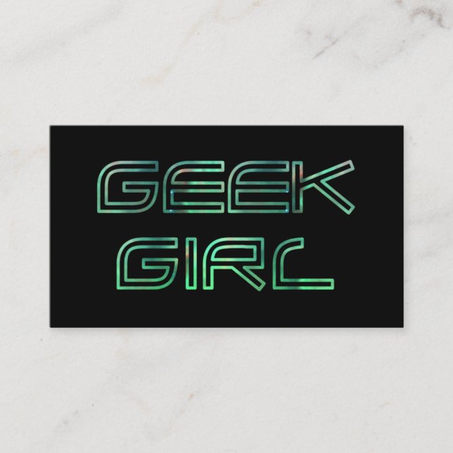 Geek Girl Profile Card (Front)