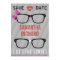 Geek Glasses  & Hearts Wedding Save the Date