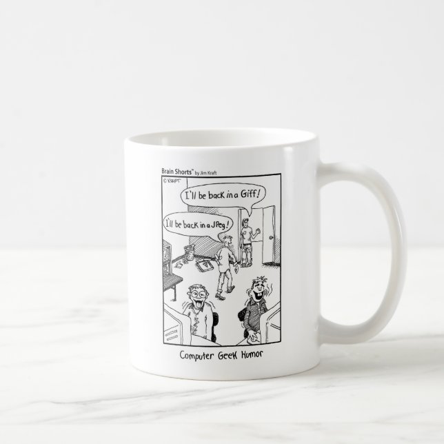 "Geek Humour" by Jim Kraft Coffee Mug (Right)