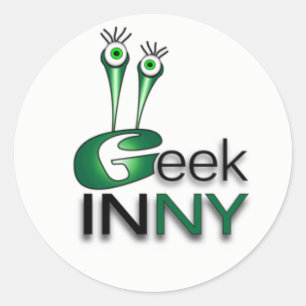 Geek In NY Small Sticker