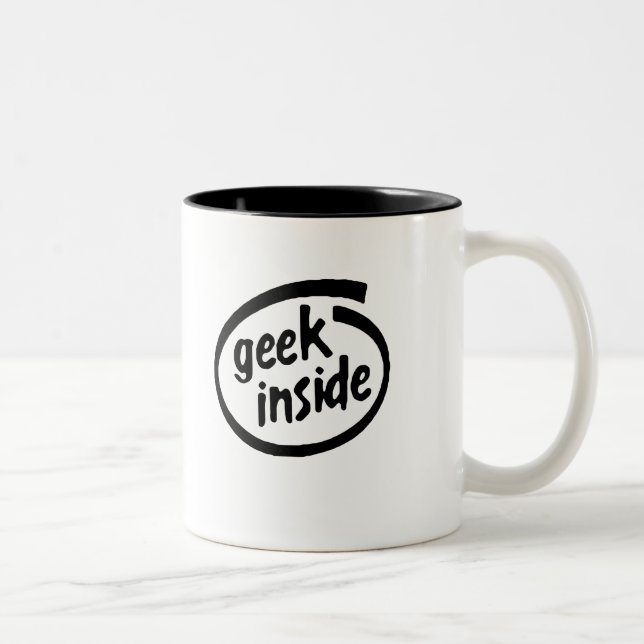 GEEK INSIDE Two-Tone COFFEE MUG (Right)