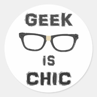 Geek is Chic Classic Round Sticker