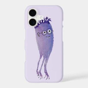 Geek Jellyfish Funny Monster With Glasses Watercol