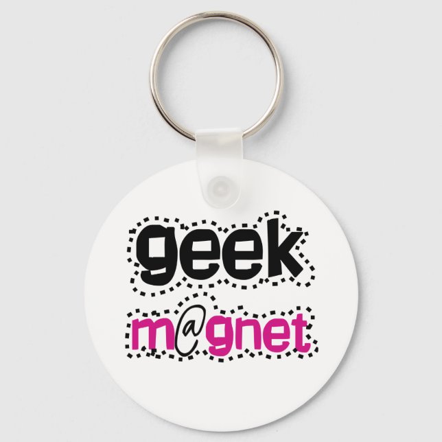Geek Magnet Key Ring (Front)