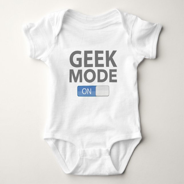 Geek Mode On Baby Bodysuit (Front)