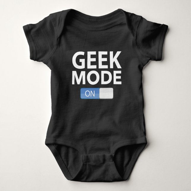 Geek Mode On Baby Bodysuit (Front)