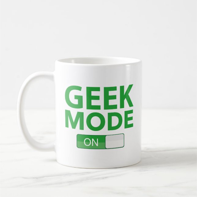 Geek Mode On Coffee Mug (Left)