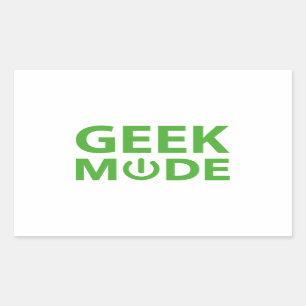 Geek Mode Rectangular Sticker